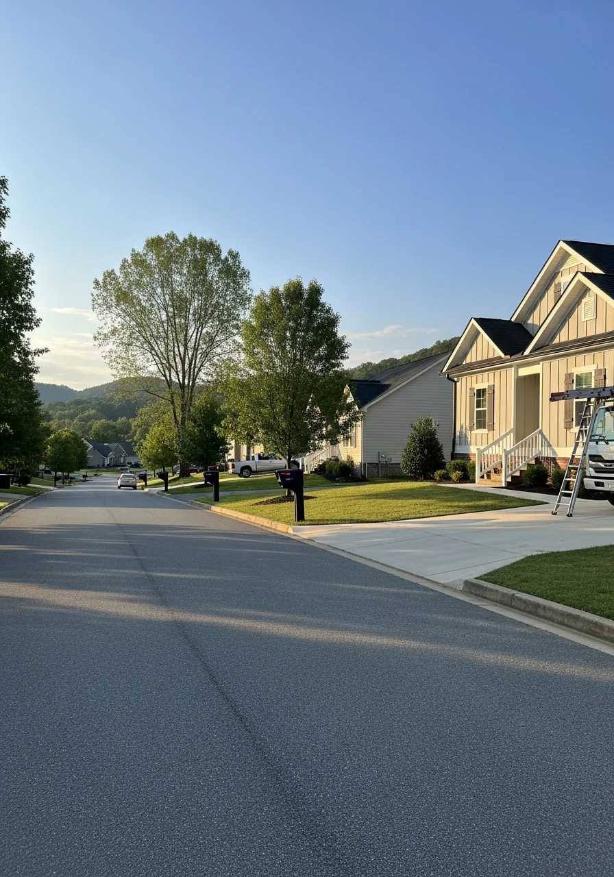 Residential neighborhood in Maryville with well-maintained homes and green spaces.