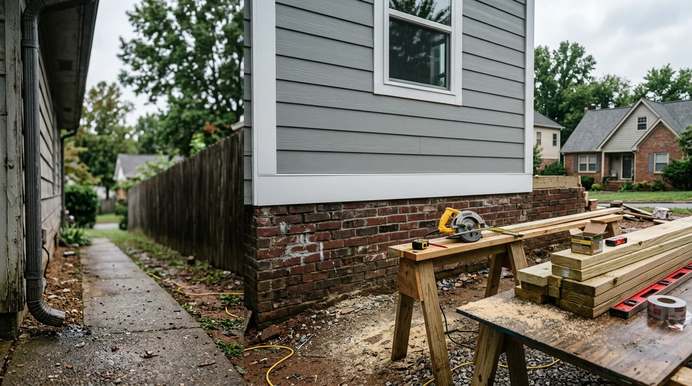 A Knoxville-area home showing completed interior and exterior improvement work by Hard Knox Home Improvement LLC. The finished surfaces reflect quality craftsmanship suited to Knox County's older residential housing stock.